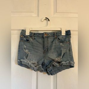 Medium Distressed Jean Shorts